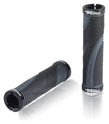 XLC Grippaar SPORT BO Lock-On 130mm Schwarz Grau