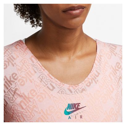 Nike Air Dri-Fit Roze Vrouwen Trui met Korte Mouwen