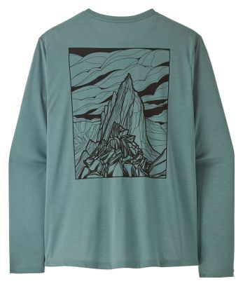 Camiseta de manga larga Patagonia Capilene Cool Daily azul para hombre