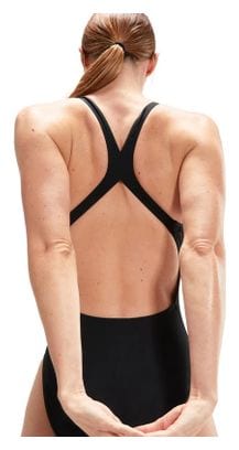 Speedo Women's ECO+ Placem Powerback 1-Piece Swimsuit Black