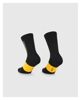 Chaussettes Unisexe Assos Spring Fall Evo Noir/Jaune