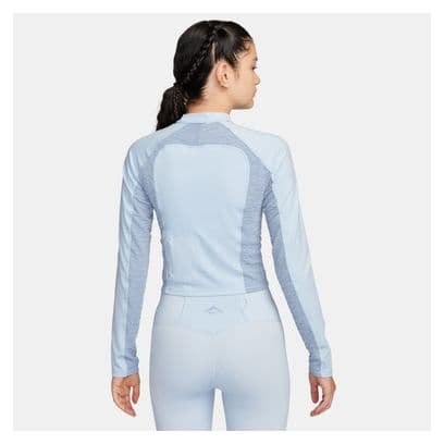 Camiseta de manga larga para mujer Nike <strong>Dri-Fit</strong> Trail Azul