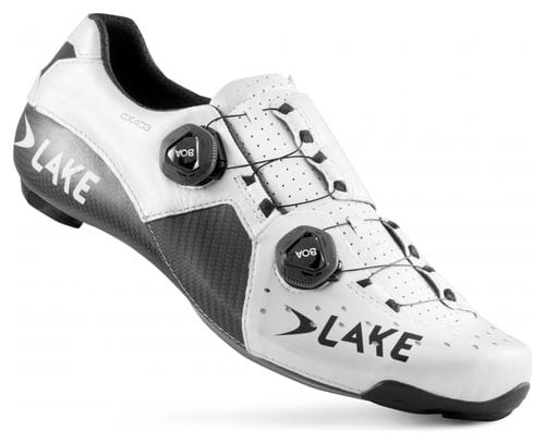 Chaussures Route LAKE CX403-X Blanc/Noir (Version Large)