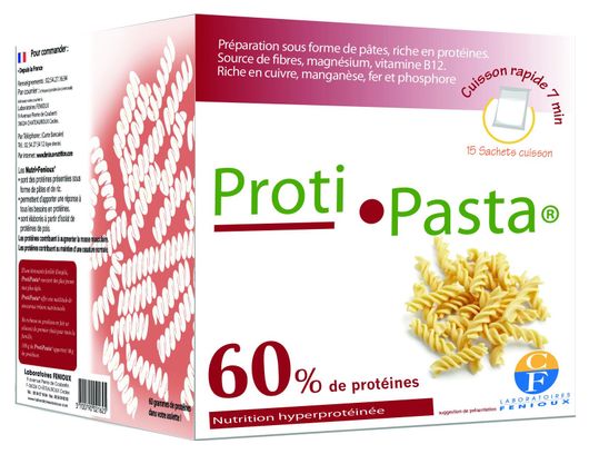 Fenioux ProtiPASTA Hyperproteinee 60% (15 sachets de 100g)