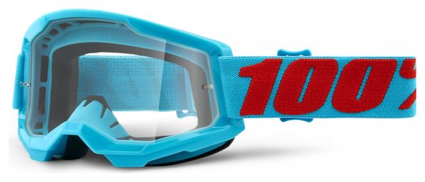 100% STRATA 2 Goggle | Summit Red Blue | Clear Lenses