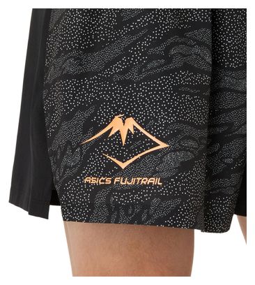 Short Asics Fujitrail 5in Noir Homme