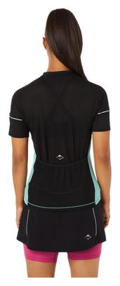 Asics Fujitrail 1/2 Zip Jersey Groen Zwart Dames