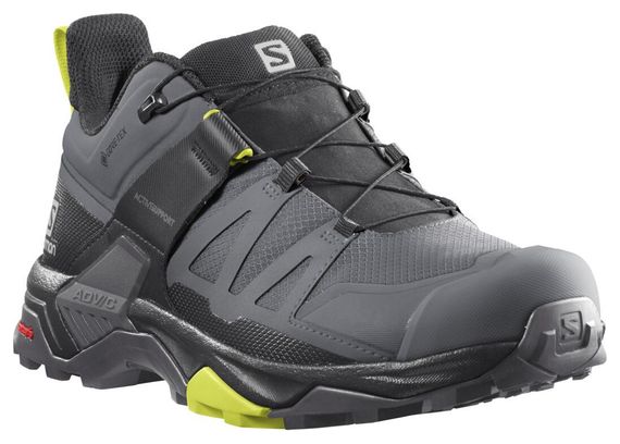 Herren Wanderschuhe Salomon X Ultra 4 GTX Grau Gelb