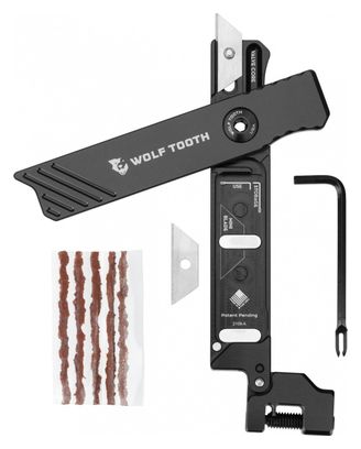 Wolf Tooth 8-Bit Chainbreaker + Utility Knife Multi-Tool (4 Functions) Black