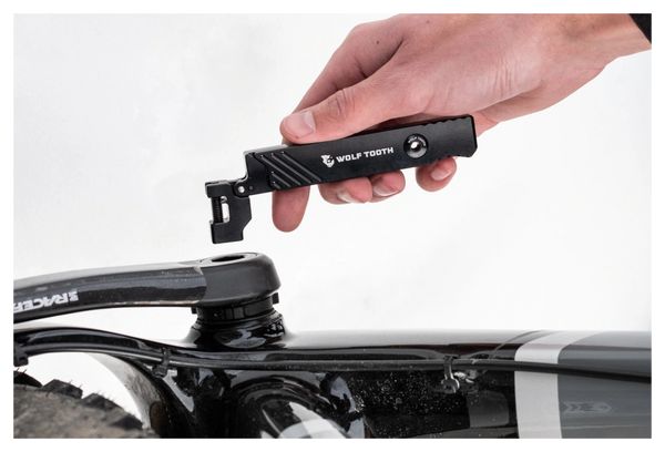 Wolf Tooth 8-Bit Kettingbreker + Universeel Mes Multi-Tool (4 Functies) Zwart