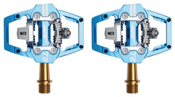 HT Components T2 Titanium Marin Blue Automatic Pedals