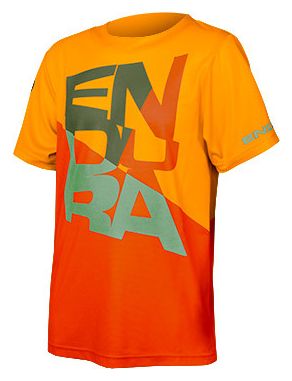 Maglietta Endura SingleTrack Core Bambino Arancio Mandarino