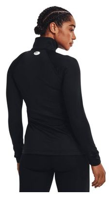 Under Armour ColdGear Black Top termico da donna con 1/2 zip