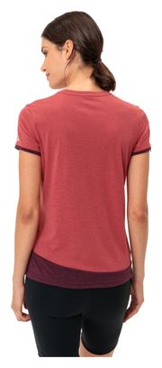T-Shirt Technique Femme Vaude Sveit Rouge