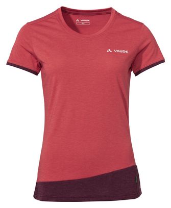 T-Shirt Technique Femme Vaude Sveit Rouge