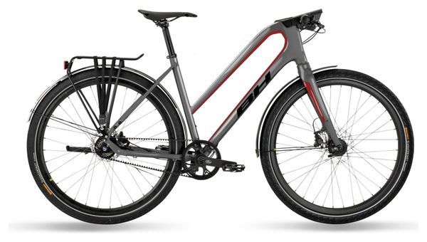 Vélo Fitness BH Oxford Jet Pro Shimano Alfine 11V 700mm Gris Rouge