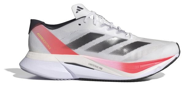 Hardloopschoenen adidas Adizero Boston 12 Wit/Rood Heren