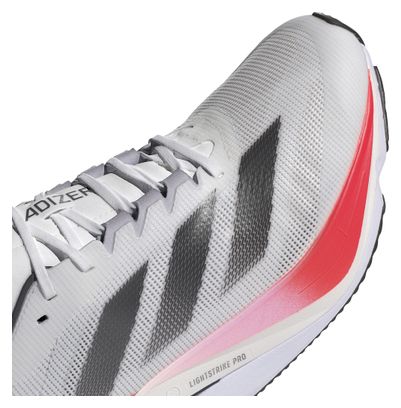 Chaussures Running adidas Adizero Boston 12 Blanc/Rouge Homme