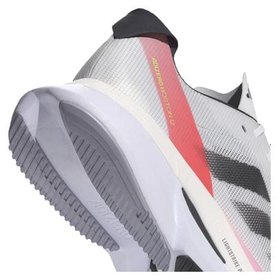 Chaussures Running adidas Adizero Boston 12 Blanc/Rouge Homme