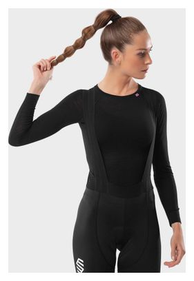 Sous-maillot vélo laine femme Cyclisme SRX Team Noir