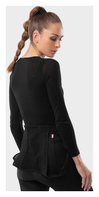 Sous-maillot vélo laine femme Cyclisme SRX Team Noir
