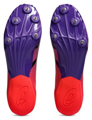 Scarpe da atletica Asics Hypersprint 8 rosso/viola unisex
