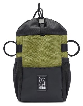 Sacoche de Guidon Chrome Double Track Noir Vert