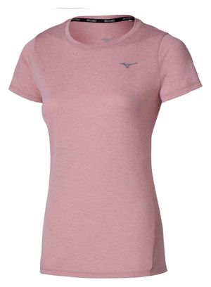 Camiseta de manga corta Mizuno Impulse Core rosa para mujer