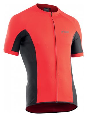 Maillot Mc Northwave Force Zip Rouge