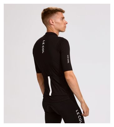 Maglia da uomo a maniche corte Le Col Pro, nera
