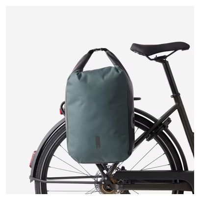 Gepäckträgertasche Btwin 500 1x20L Dunkelgrau