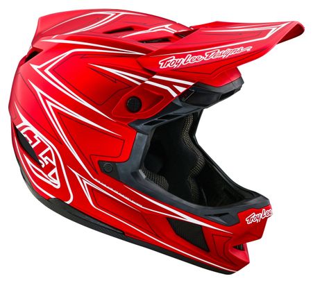 Troy Lee Designs D4 Composite Mips Volgelaatshelm Rood