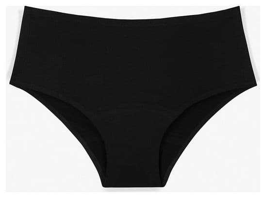 Shorty Menstruel pour Ados - Flux moyen - Noir