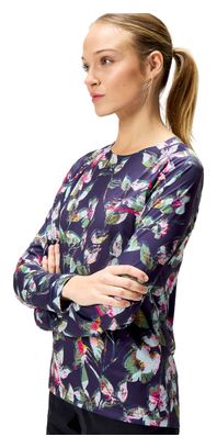 Maglietta Endura Floral a maniche lunghe da donna, edizione limitata, viola
