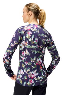 Maglietta Endura Floral a maniche lunghe da donna, edizione limitata, viola