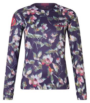 Maglietta Endura Floral a maniche lunghe da donna, edizione limitata, viola