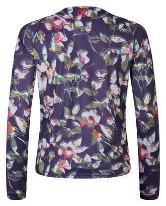 Maglietta Endura Floral a maniche lunghe da donna, edizione limitata, viola