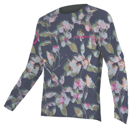 Maglietta Endura Floral a maniche lunghe da donna, edizione limitata, viola