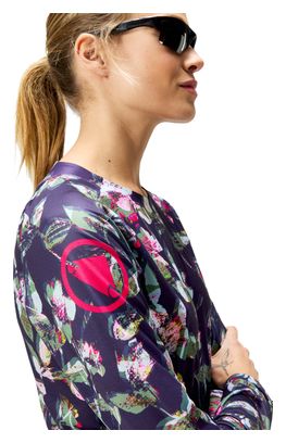 Maglietta Endura Floral a maniche lunghe da donna, edizione limitata, viola