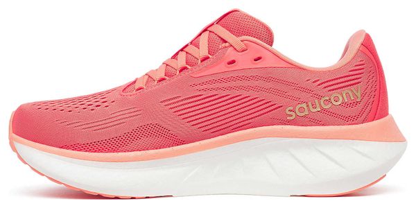 Chaussures Running Saucony Ride 18 Rose Femme