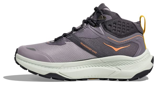 Women's Hoka Transport Hike GTX Outdoor Shoes Grey/Violet