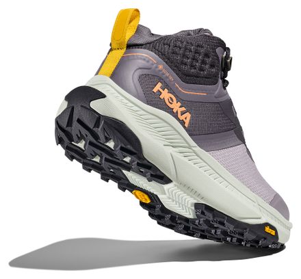 Women's Hoka Transport Hike GTX Outdoor Shoes Grey/Violet