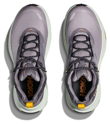 Women's Hoka Transport Hike GTX Outdoor Shoes Grey/Violet