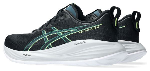 Asics Gel-Cumulus 27 Running Shoes, Black/Green, Men's