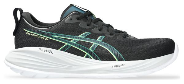 Asics Gel-Cumulus 27 Running Shoes, Black/Green, Men's