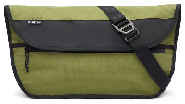 Borsa A Tracolla MID Simple Messenger Cromata Verde Nera