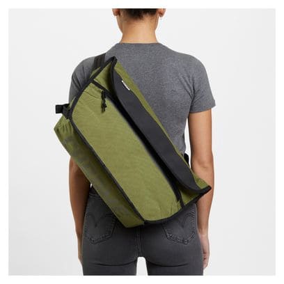 Borsa A Tracolla MID Simple Messenger Cromata Verde Nera