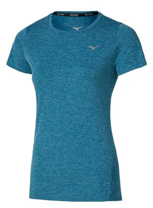 Camiseta de manga corta Mizuno Impulse Core azul para mujer