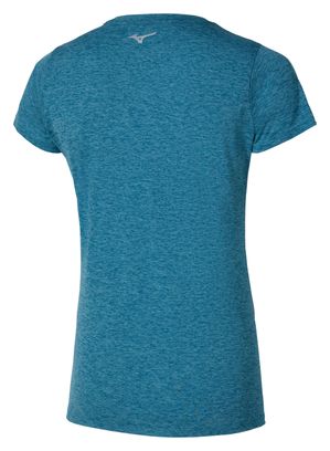 Camiseta de manga corta Mizuno Impulse Core azul para mujer