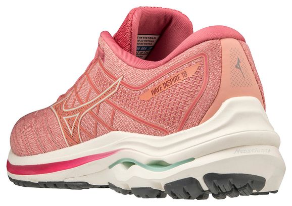 Chaussures de Running Femme Mizuno Wave Inspire 18 Rose